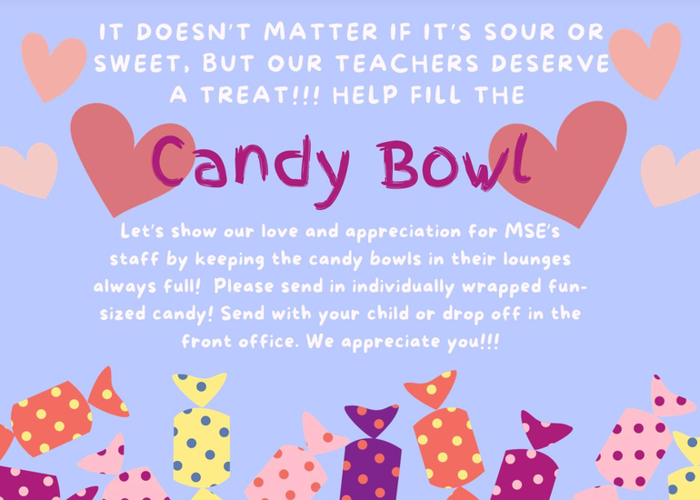 Help us fill our Candy Bowl!